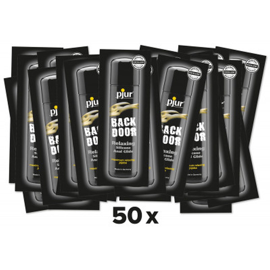 Lubrykant analny na bazie silikonu Back Door Relaxing 2ml x 50 szt. Pjur