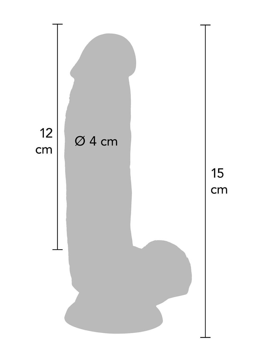 Dildo 6 inch with Balls — zdjęcie 2