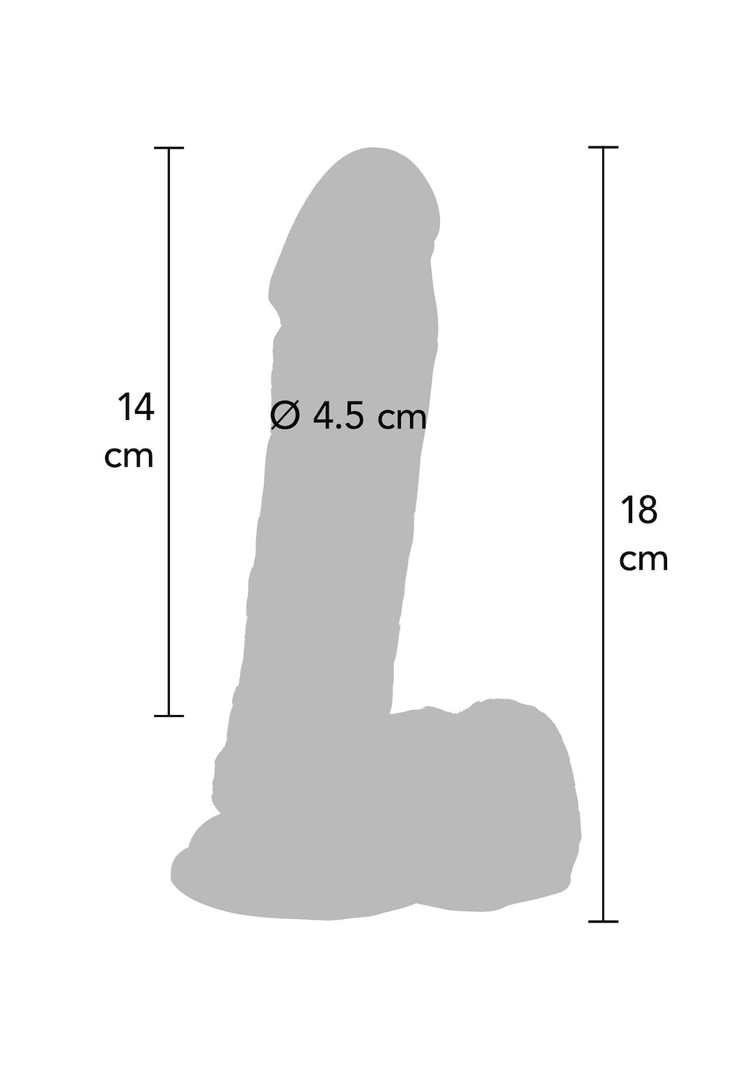 Dildo 7 inch with Balls — zdjęcie 2