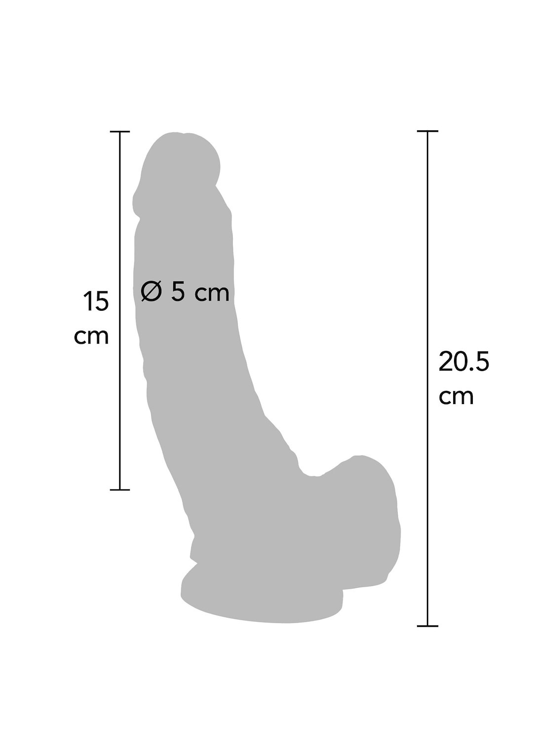 Dildo 8 inch with Balls — zdjęcie 2