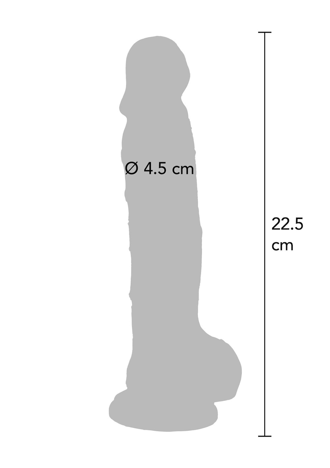 Clear Dildo TPE 22.5 cm — zdjęcie 3