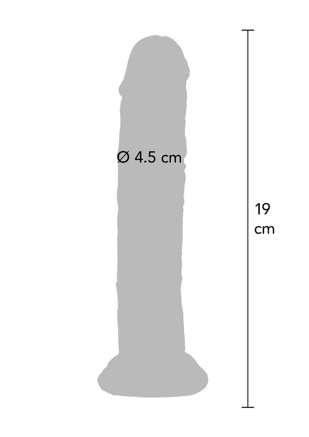 Clear Dong TPE 19 cm — zdjęcie 3