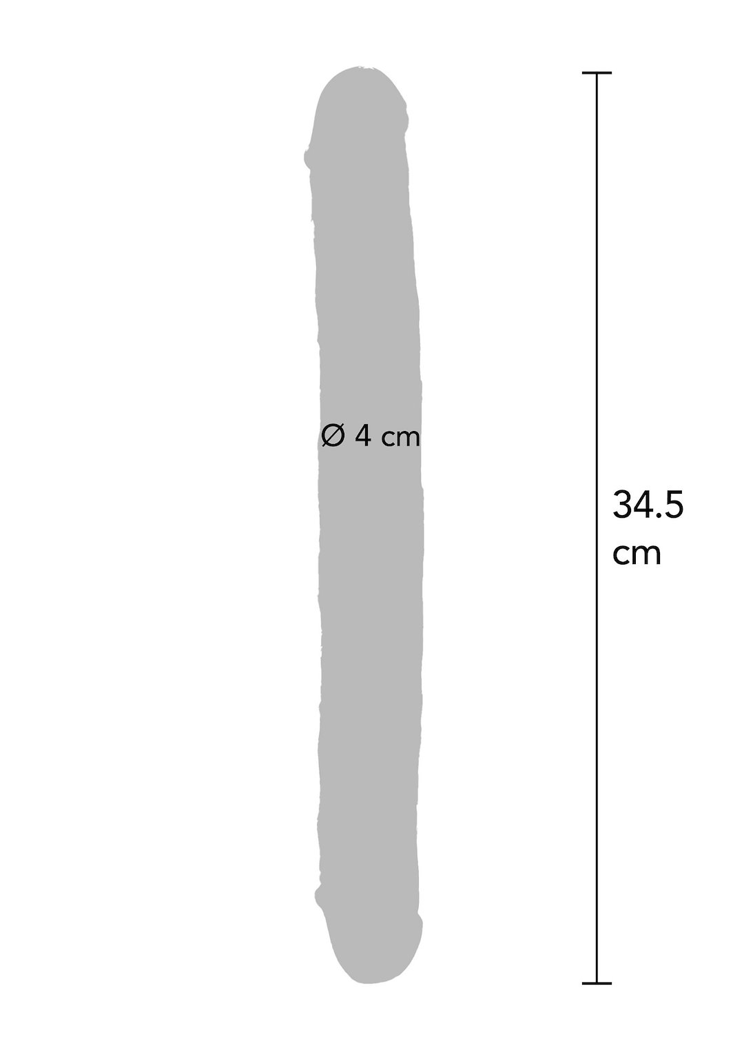 Clear Double Dong TPE 34.5 cm — zdjęcie 3