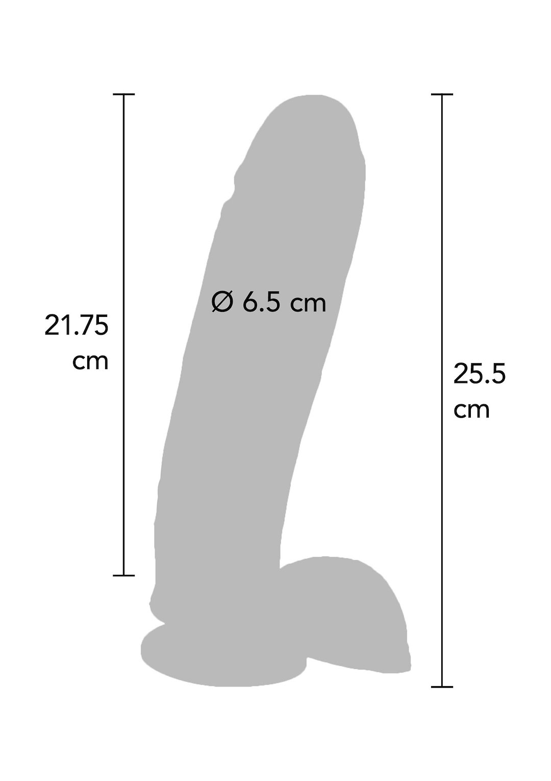 Dildo 10  Inch with Balls Vibrator — zdjęcie 3