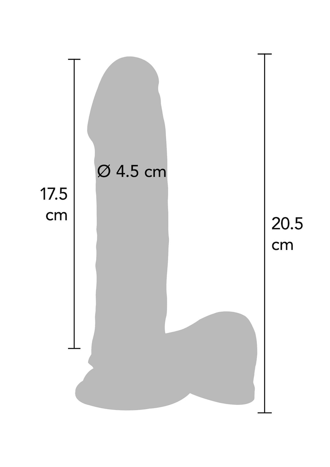 Dual Density Dildo 8inch Balls — zdjęcie 3