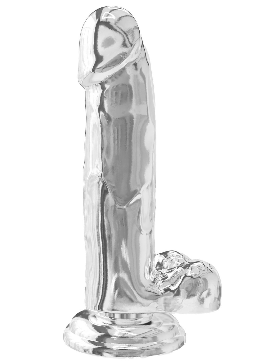 Clear Dildo TPE 18 cm — zdjęcie 4