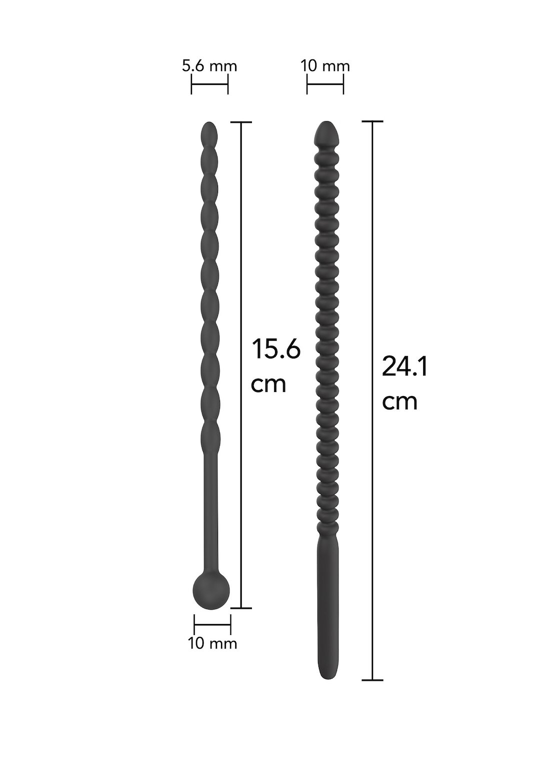 Ribbed Penis Dilator Set 2 pcs — zdjęcie 4