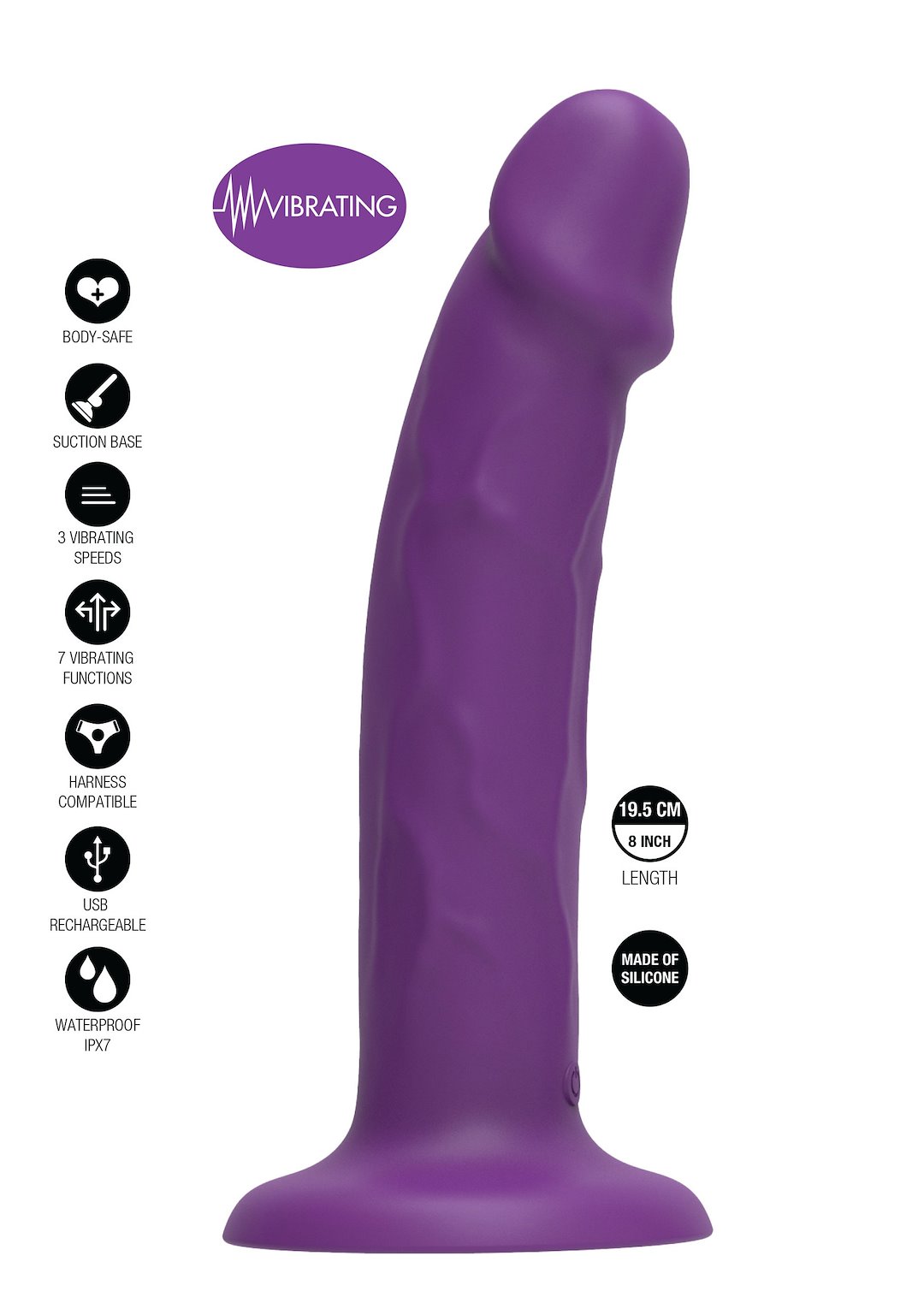 Vibrating Harness Dong — zdjęcie 5