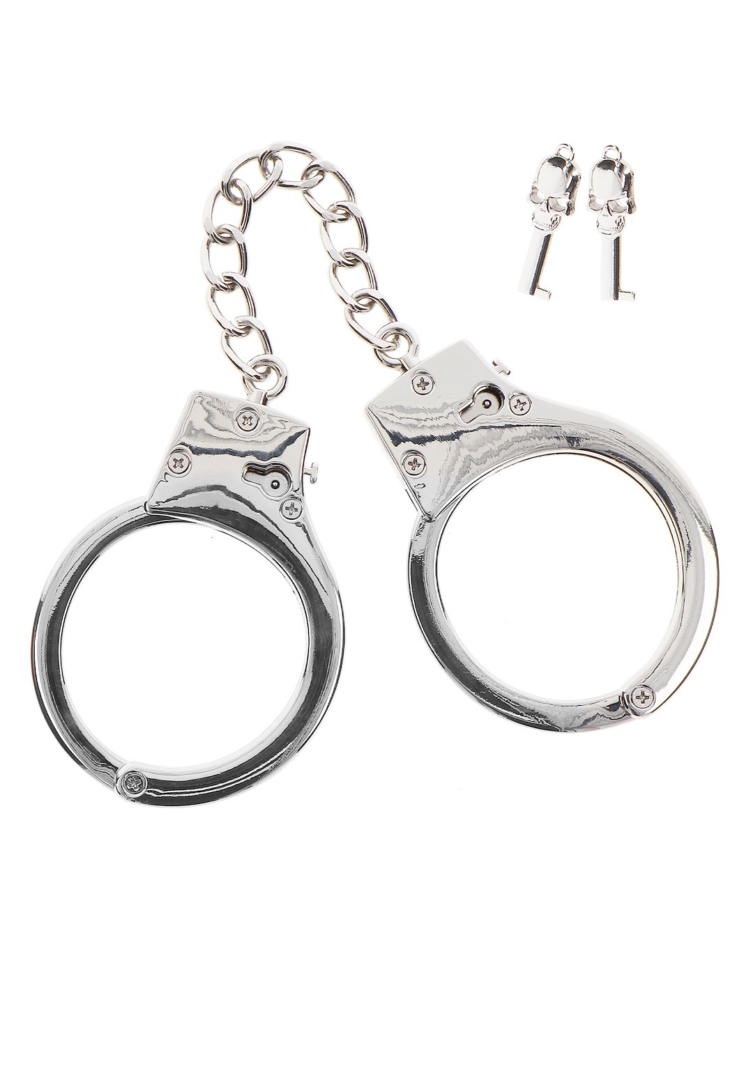 Taboom Bondage Essentials Silver Plated BDSM Handcuffs — zdjęcie 5