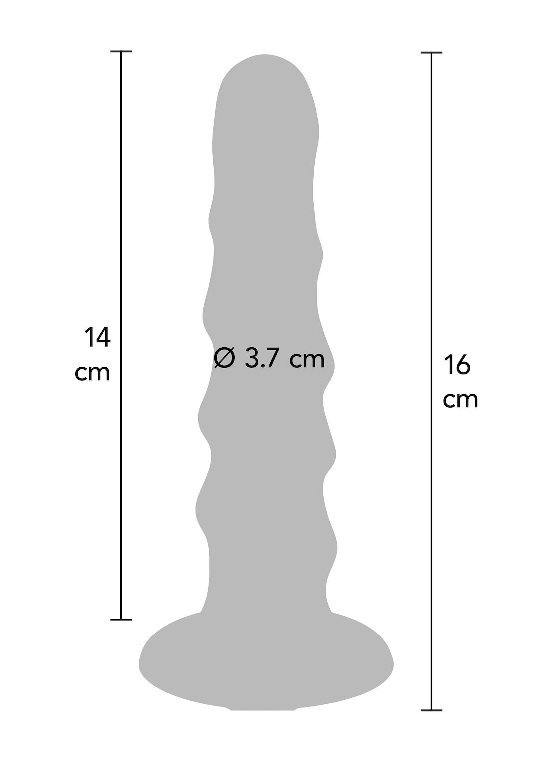 ToyJoy Get Real Ribbed Dong 6 Inch — zdjęcie 6