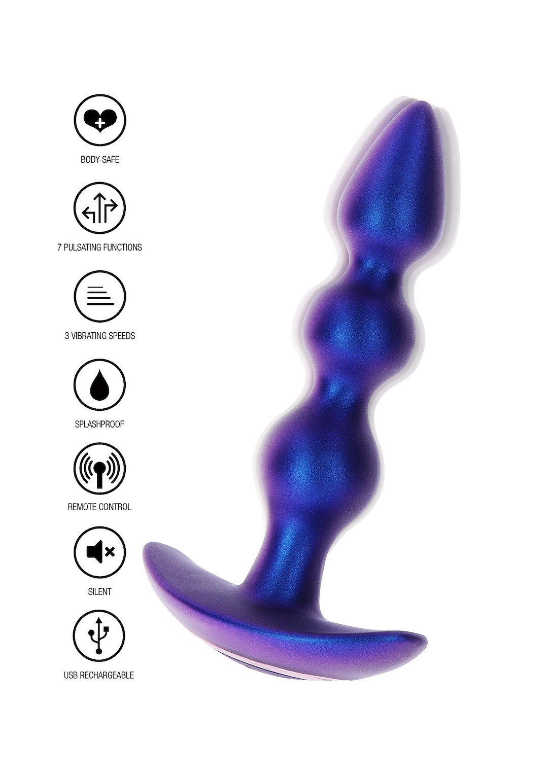 ToyJoy Buttocks The Bold Beaded Vibrating Anal Plug — zdjęcie 6