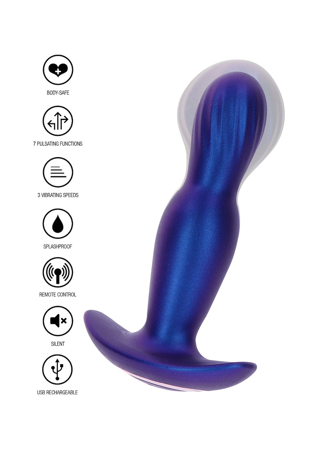 ToyJoy Buttocks The Stout Inflating Vibrating Plug — zdjęcie 6