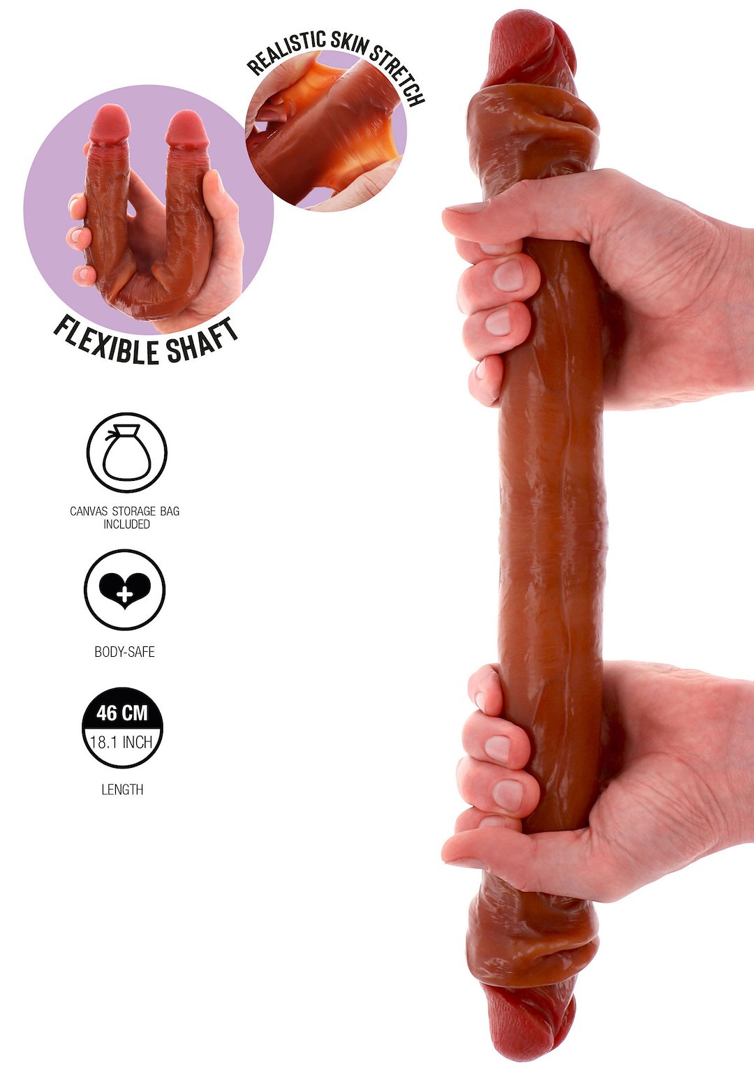 Silicone Foreskin D-Dong 46 cm — zdjęcie 6