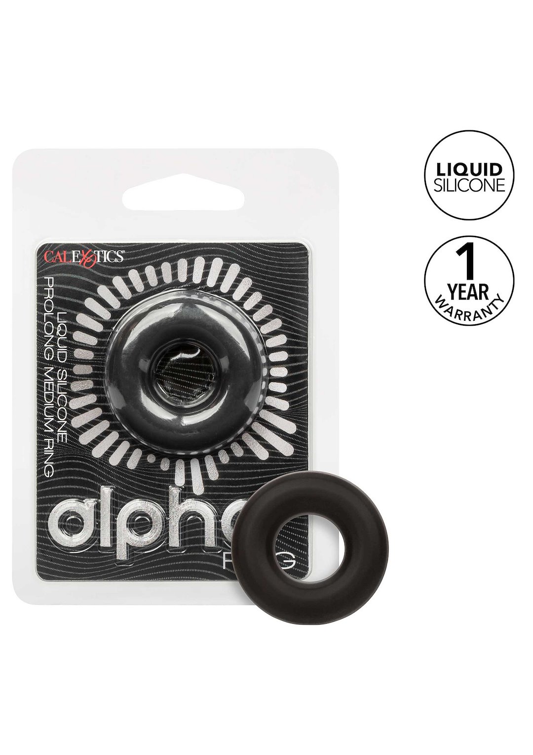CalExotics Alpha Liquid Silicone Prolong Medium Ring — zdjęcie 6