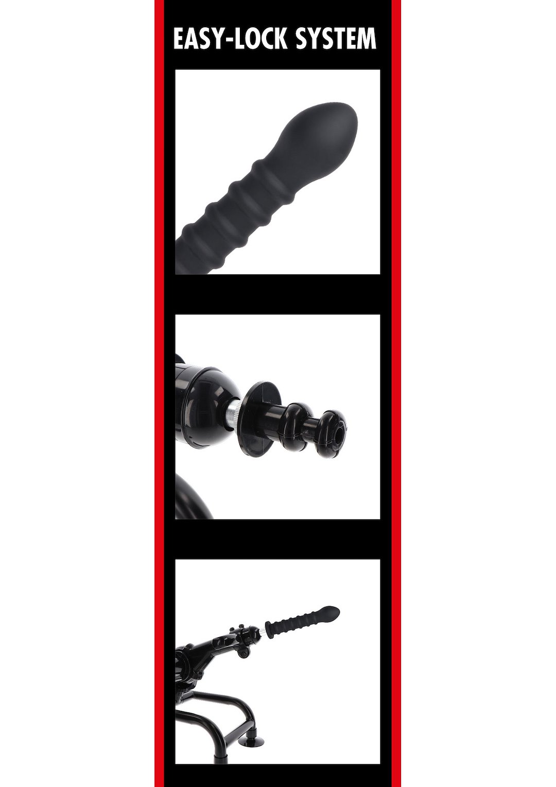 Ribbed Dong Easy-Lock 19 cm — zdjęcie 6