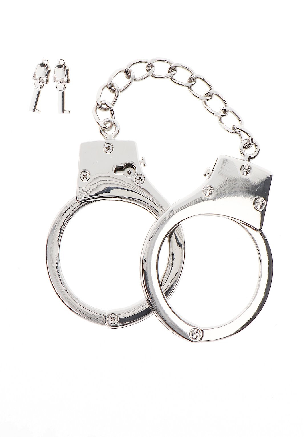 Taboom Bondage Essentials Silver Plated BDSM Handcuffs — zdjęcie 6