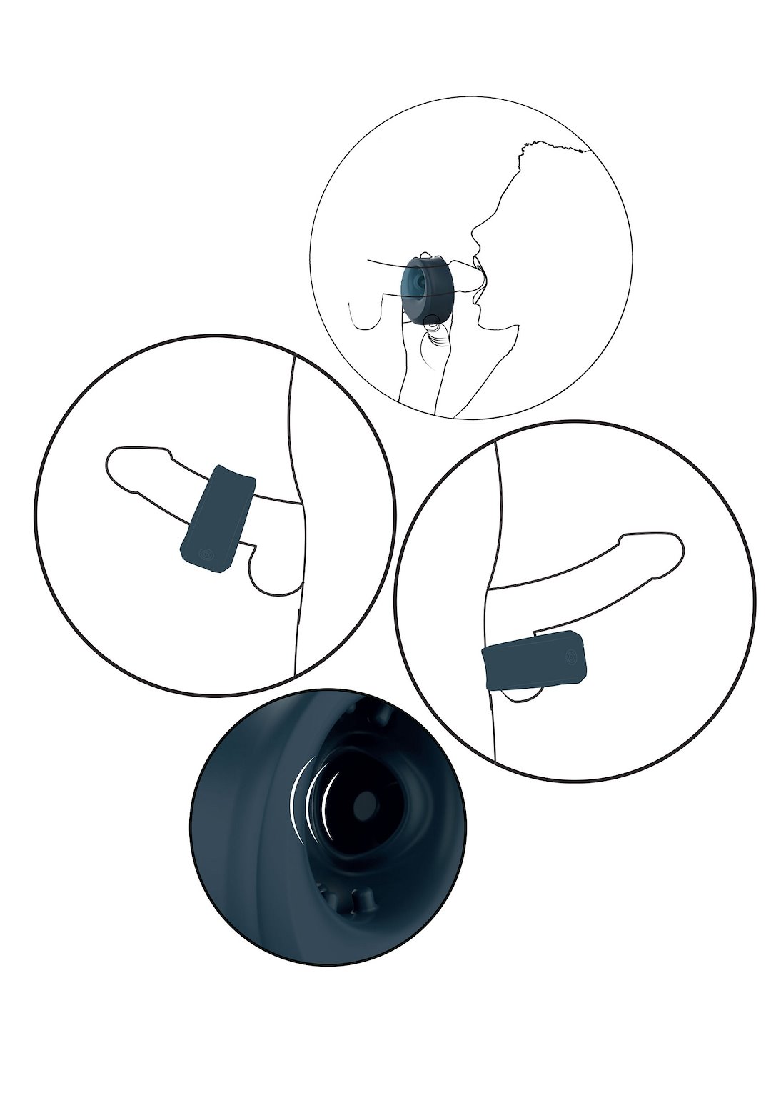 ToyJoy Urban ZEPHYR - Pulsating Stroker & C-Ring — zdjęcie 7