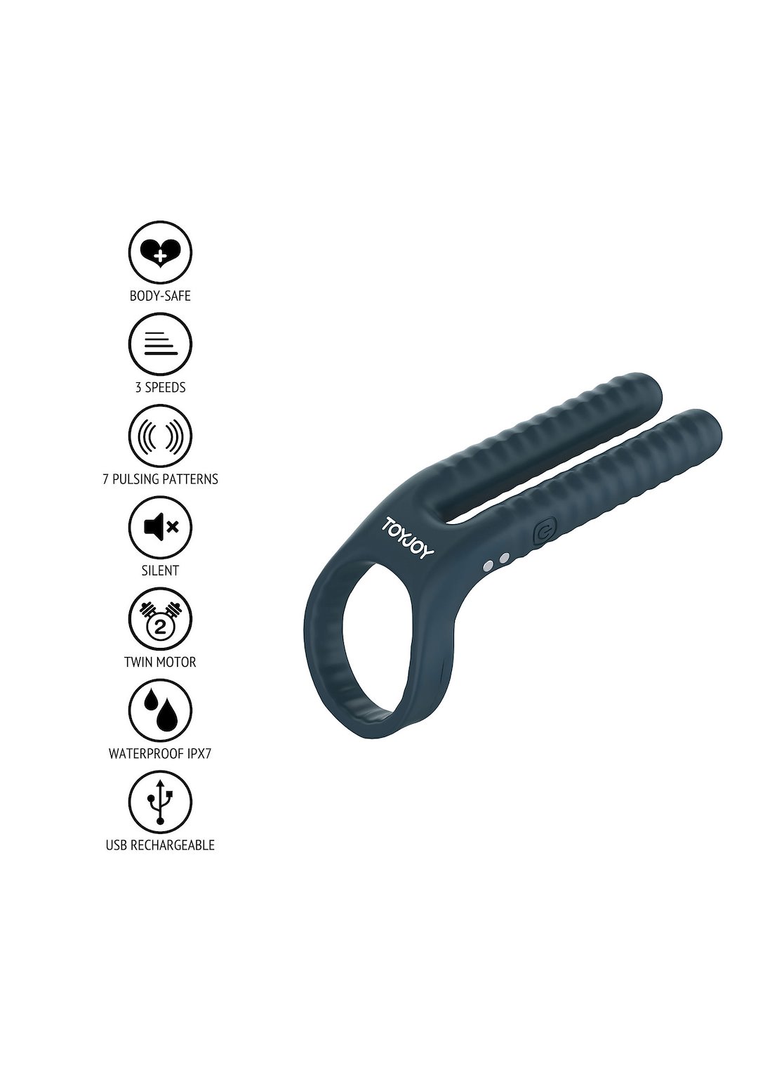 ToyJoy Urban FUSHION - Vibrating Couple Ring — zdjęcie 7