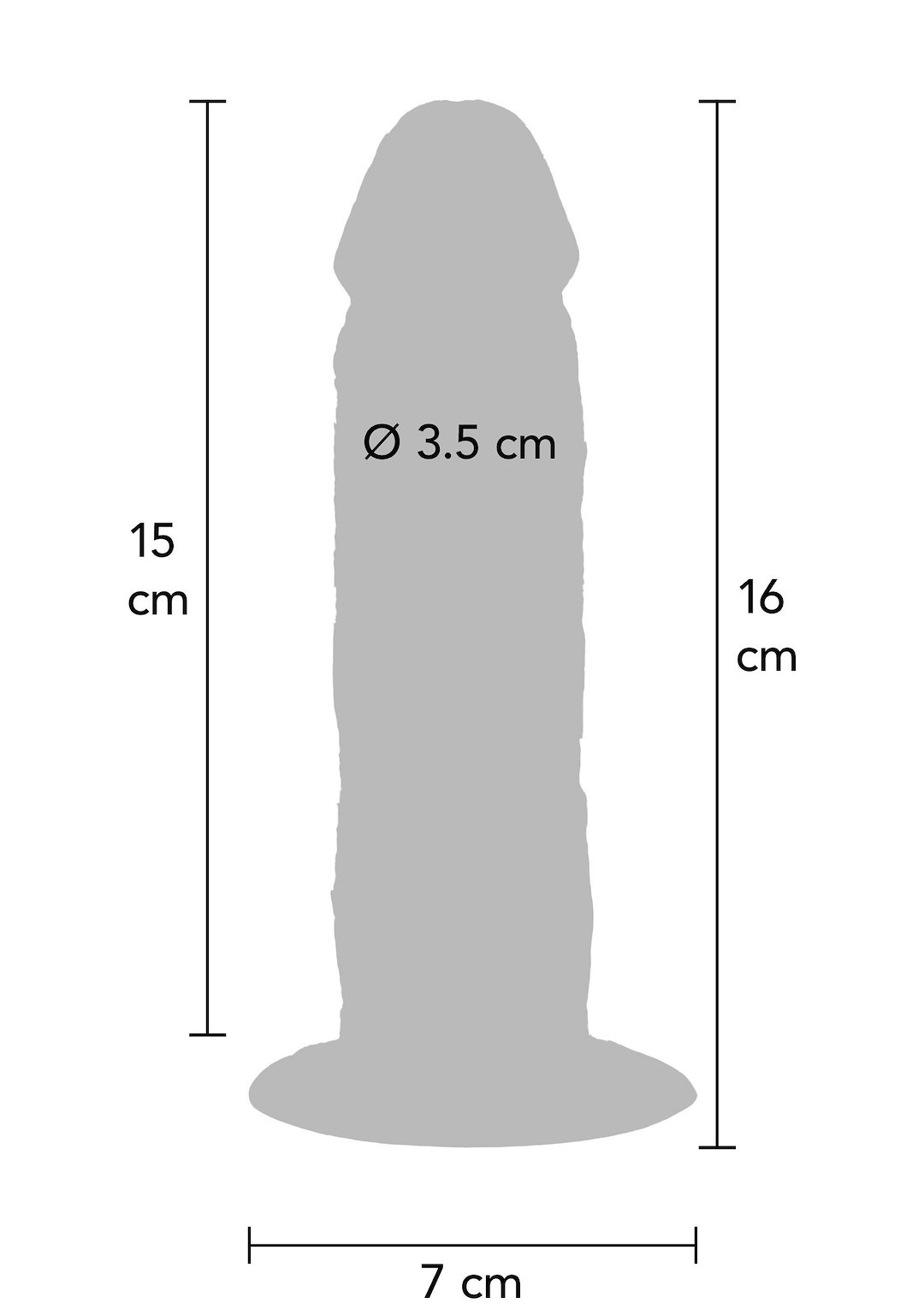 Silicone Foreskin Dong 15 cm — zdjęcie 7