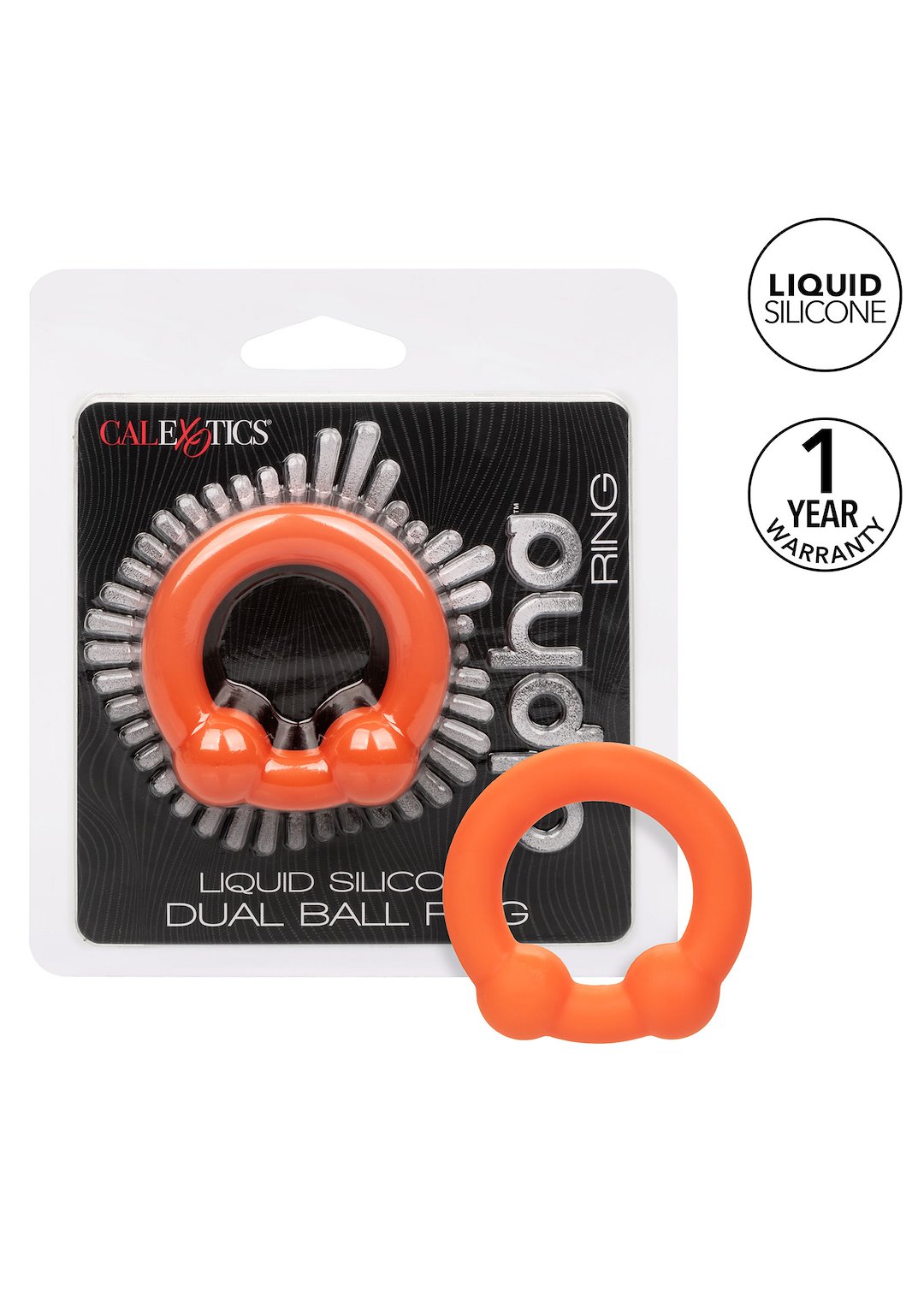 CalExotics Alpha Liquid Silicone Dual Ball Ring — zdjęcie 7