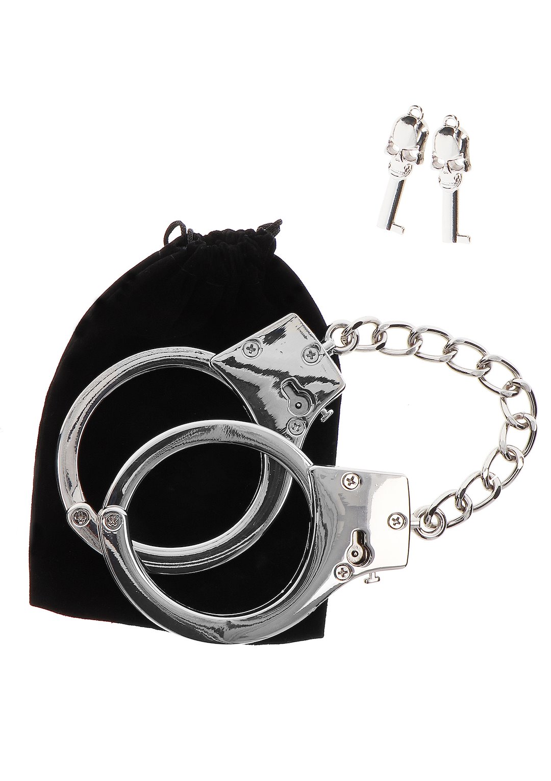 Taboom Bondage Essentials Silver Plated BDSM Handcuffs — zdjęcie 7