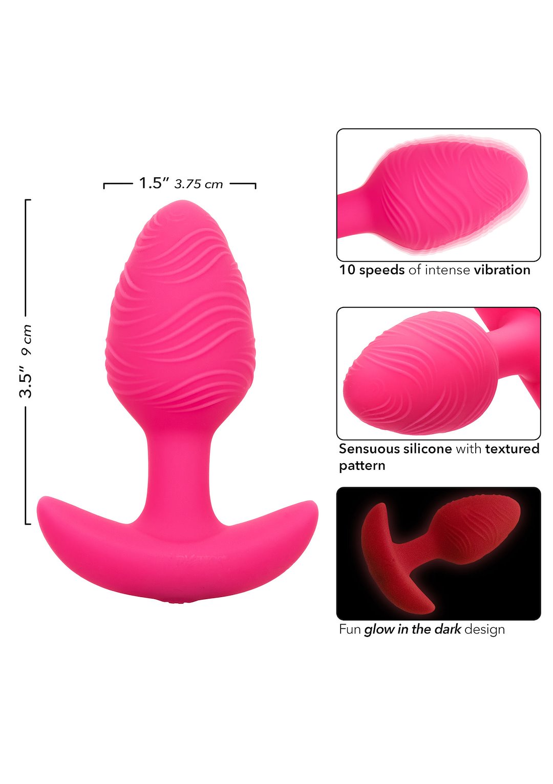 Cheeky Glow Vibrating Plug S — zdjęcie 8
