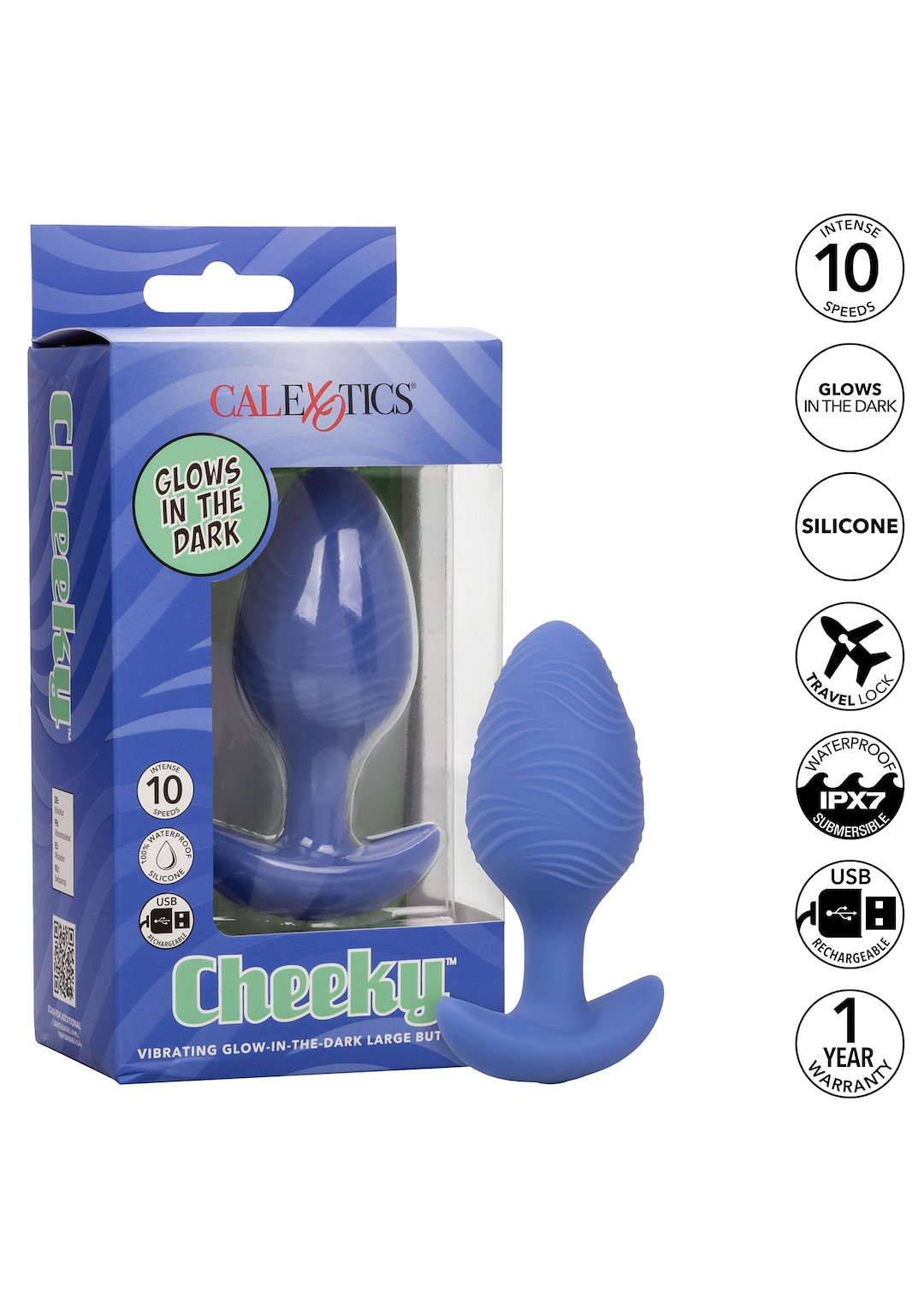 Cheeky Glow Vibrating Plug L — zdjęcie 9
