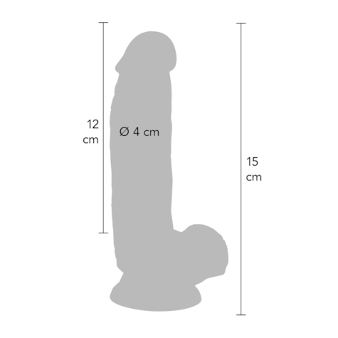 Dildo 6 inch with Balls