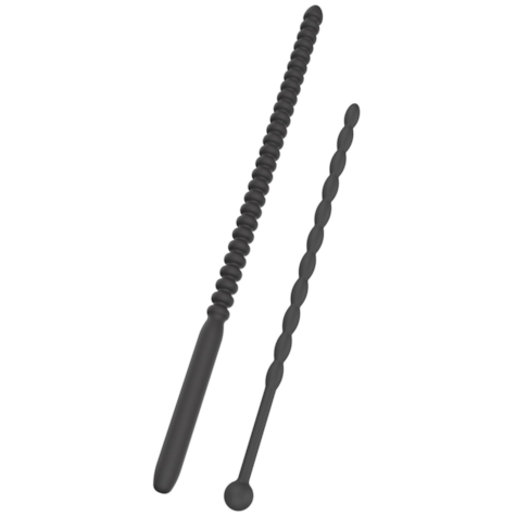 Ribbed Penis Dilator Set 2 pcs