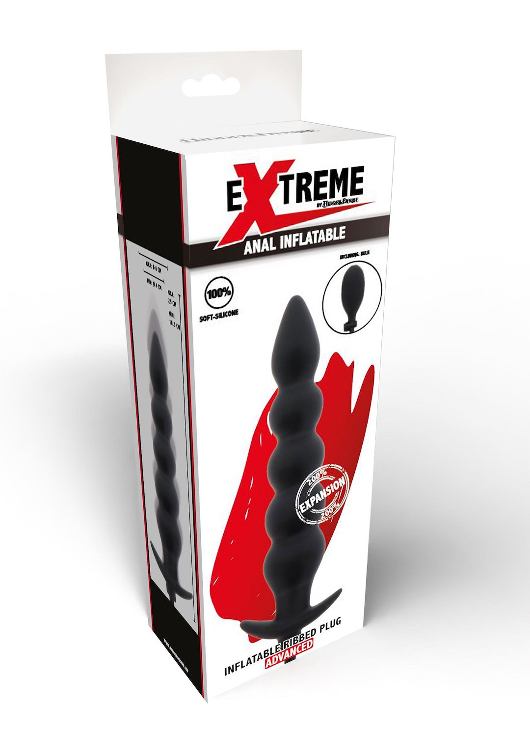 Hidden Desire - Inflatable Ribbed Plug Advance