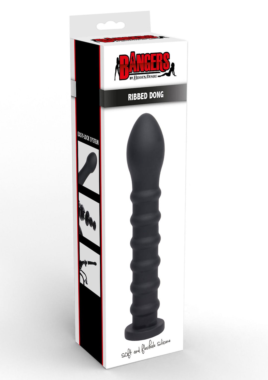Hidden Desire - Ribbed Dong Easy-Lock 19 cm