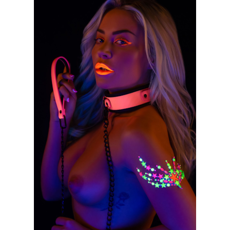Taboom Glow In the Dark Collar and Chain Leash
