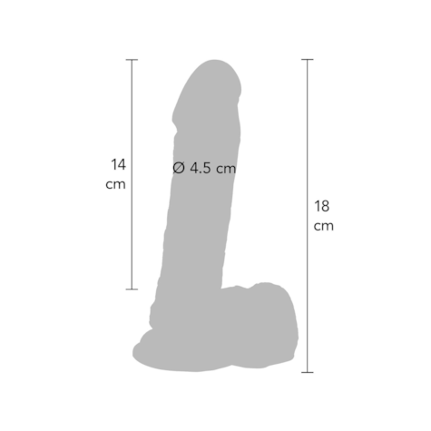 Dildo 7 inch with Balls