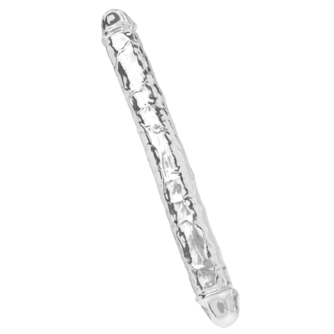Clear Double Dong TPE 34.5 cm