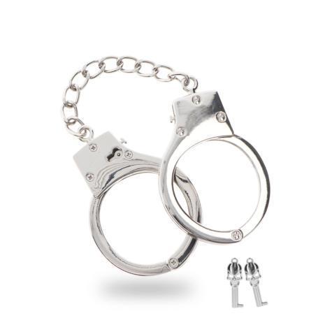 Taboom Bondage Essentials Silver Plated BDSM Handcuffs