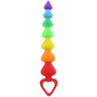 ToyJoy Anal Play Rainbow Heart Beads