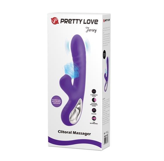 Pretty Love Jersey Clitoral Massager Purple