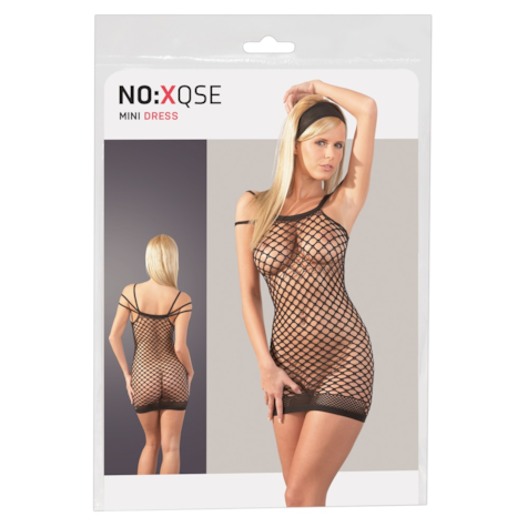 Bezszwowa sukienka siatkowa S-L