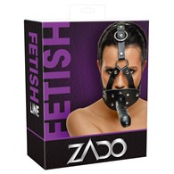 ZADO Strap-on maska z dildo i kneblem