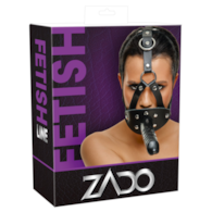 ZADO Strap-on maska z dildo i kneblem