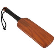 Leather spanking paddle