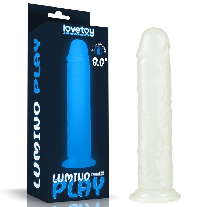 Dildo z przyssawką świecące w ciemności Lumino Play 21 cm Lovetoy