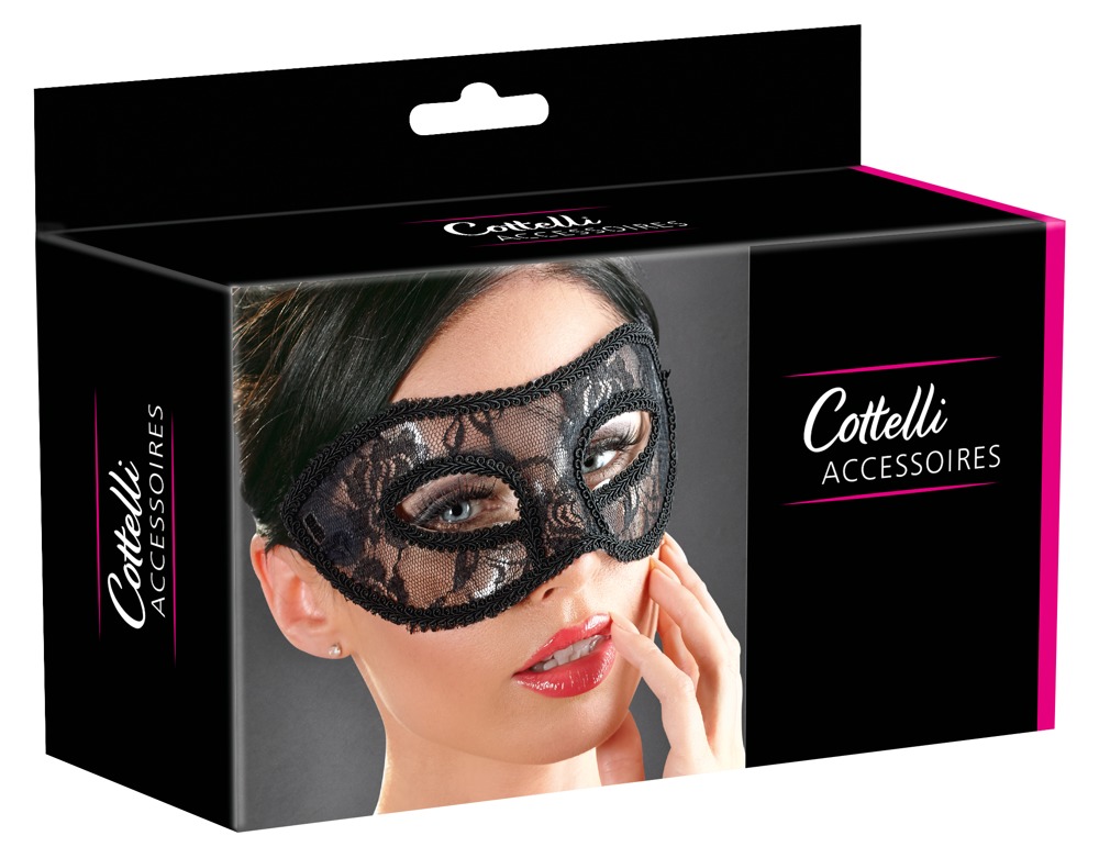 Cottelli Accessoires - Koronkowa  maseczka