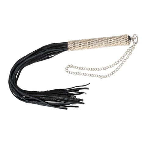 Mini pejcz Bad Kitty z błyszczącymi kamykami