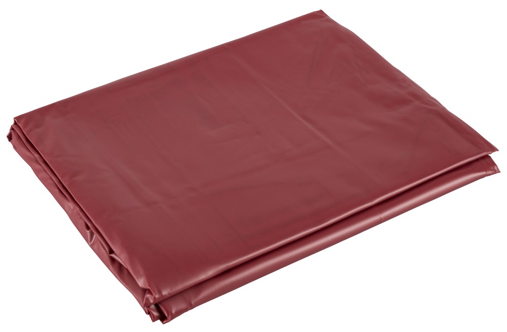Winylowe, bordowe prześcieradło 200 cm x 230 cm — zdjęcie 4