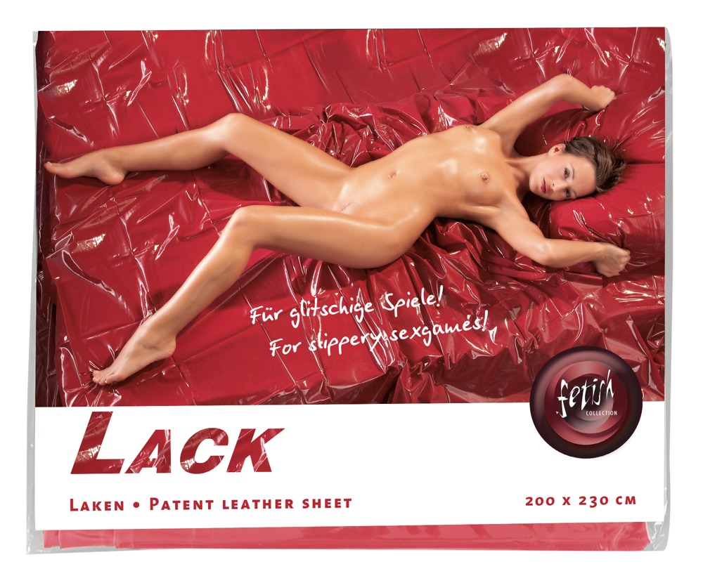 Fetish Collection - Winylowe, bordowe przecierad³o 200 cm x 230 cm