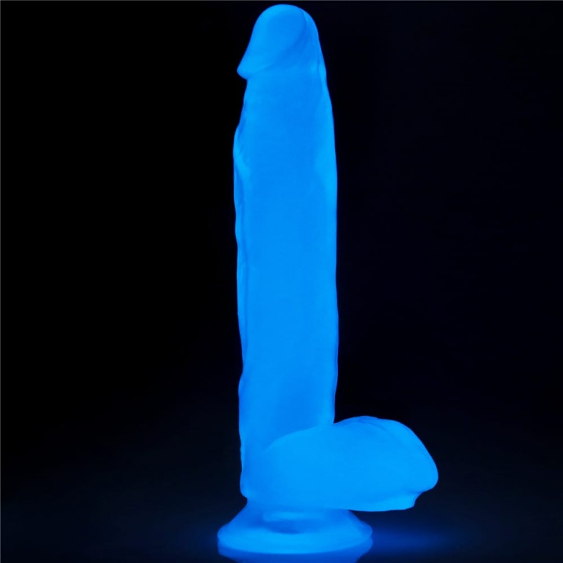 Dildo z przyssawką świecące w ciemności Lumino Play 26 cm Lovetoy — zdjęcie 8