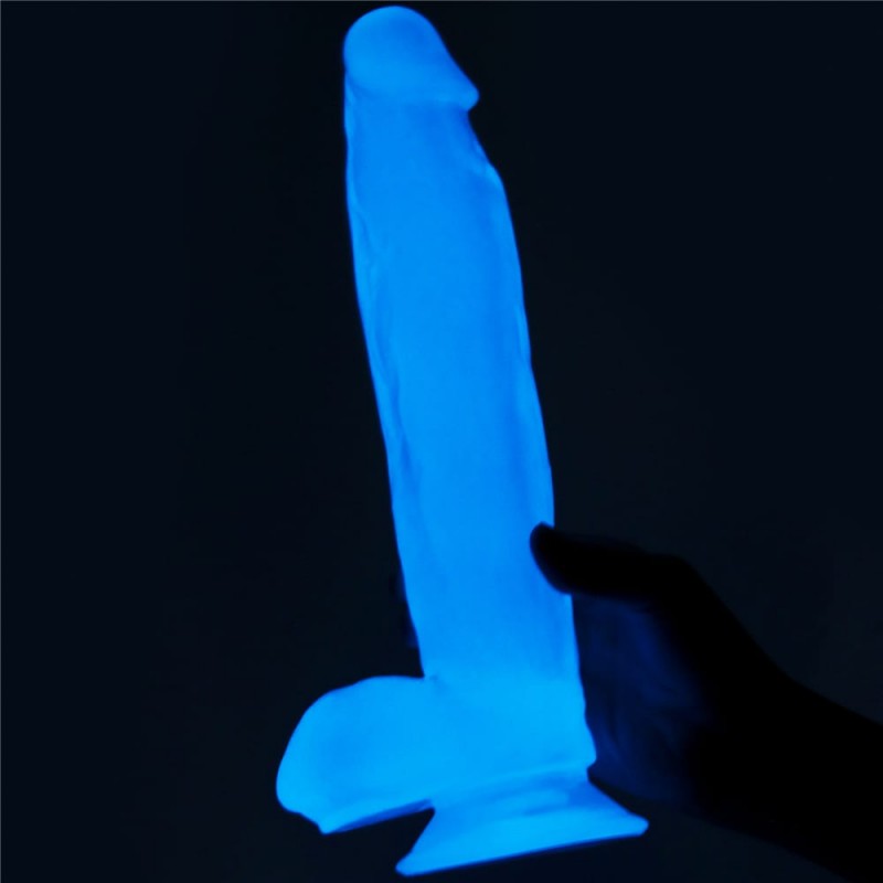 Dildo z przyssawką świecące w ciemności Lumino Play 26 cm Lovetoy — zdjęcie 9