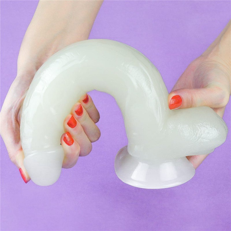 Dildo z przyssawką świecące w ciemności Lumino Play 26 cm Lovetoy — zdjęcie 10