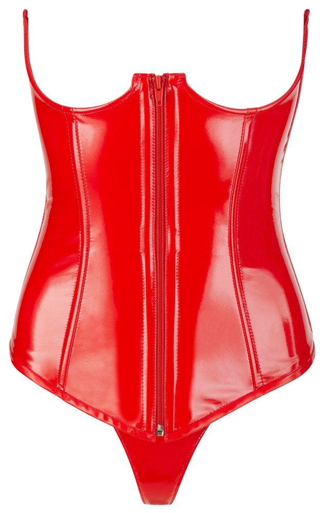 Gorset winylowy Carmen L Black Level — zdjęcie 6